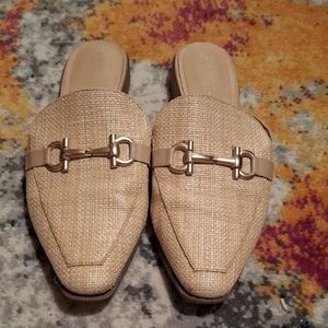 Chinese Laundry Tan Woven Mules